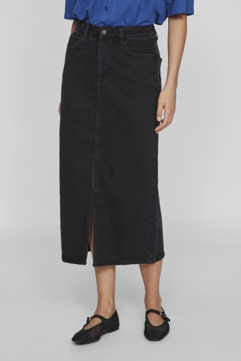 Vila vijaf hw midi denim skirt-noos